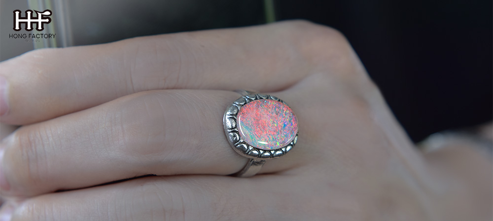 Marcasite Opal Ring of jewelry